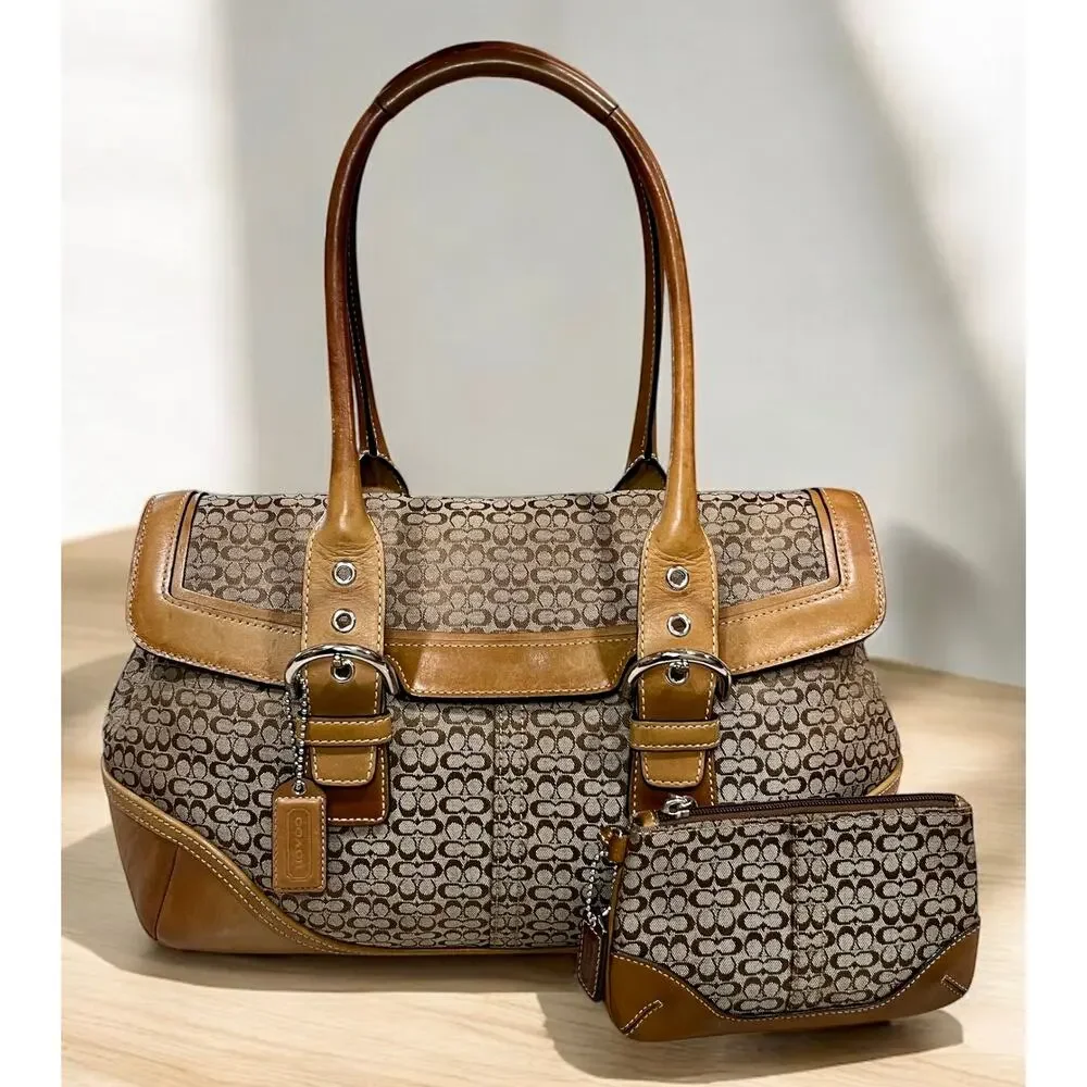 Vintage Coach 7080 Soho Mini Signature Satchel & 6319 Small Wristlet
